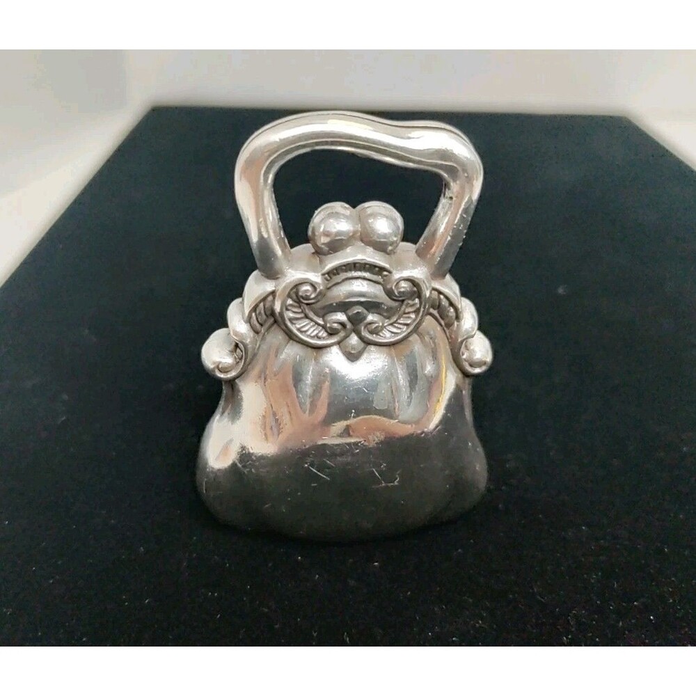 Brighton Silver Tone Handbag Shaped Place Card Holder